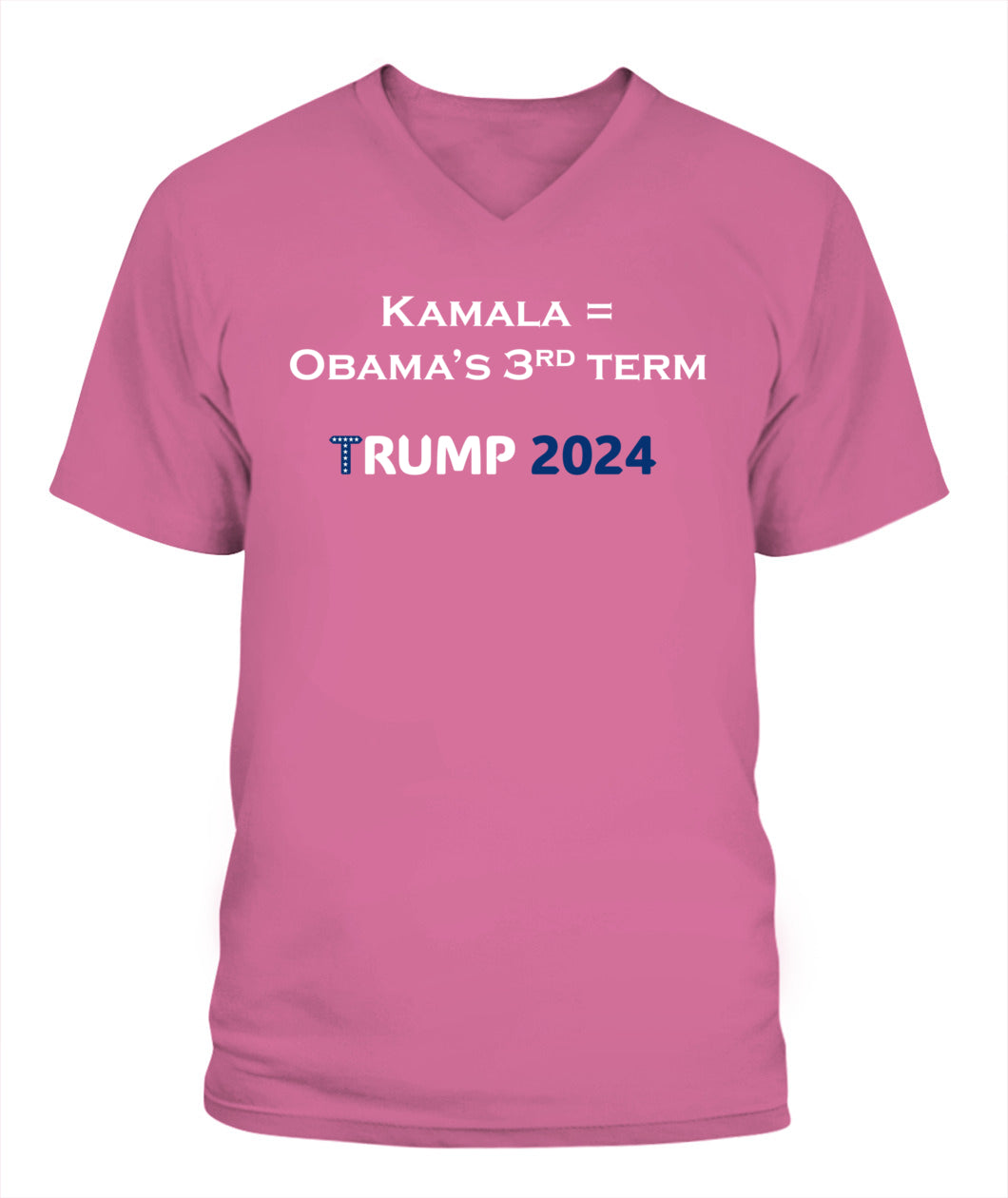 Kamala = Obama's Third Term Lady's V-Neck T-Shirt